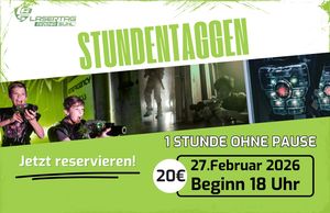1 Stunde Lasertag am Stück!